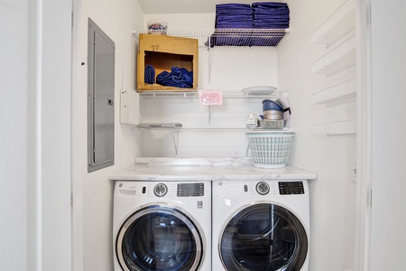 1st floor laundry closet