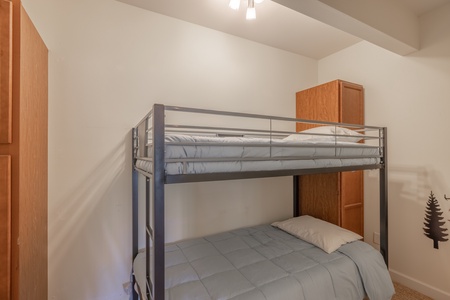 Additional living/sleeping area - one set of twin over full bunk beds, one sleeper sofa