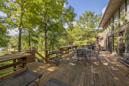 Take in the stunning Innsbrook views from the expansive upper level deck