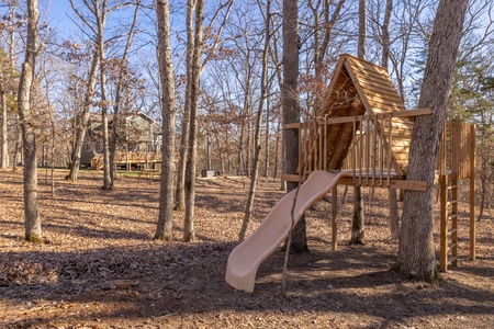 Custom built treehouse for kids