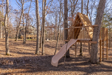 Custom built treehouse for kids