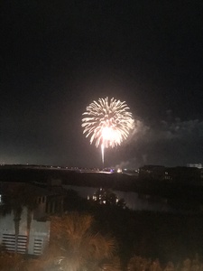 Harbor Firework View from Balcony