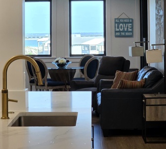 Living and Dining Area with View