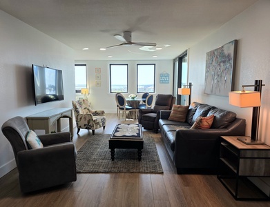 Living and Dining Area with View