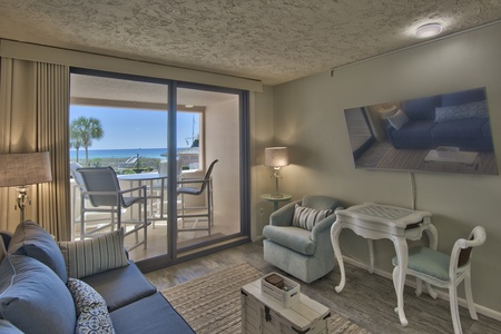 Living Room looking out to balcony