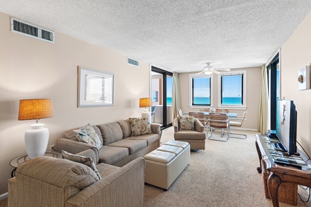 Living and Dining Area with View