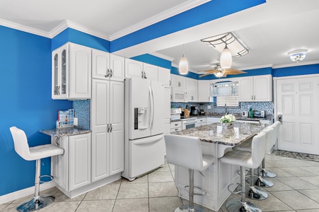 Kitchen and Bar Area