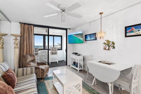 Living Area and Enclosed Balcony