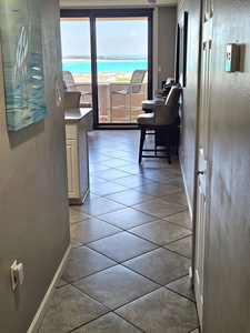 Hallway to Kitchen and Living Area