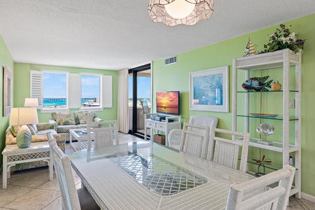 Dining and Living Area off of the Open Balcony