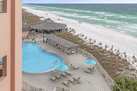 Pool View from Balcony