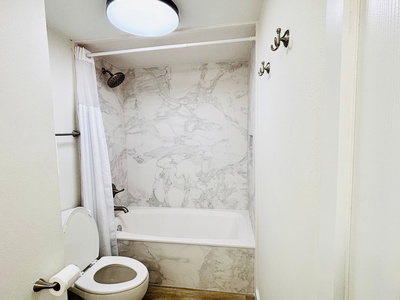 Primary Bathroom Shower and Tub Combination