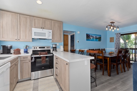 Newly remodeled kitchen.