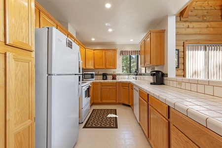 Fully stocked kitchen