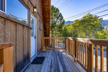 Front porch of cabin