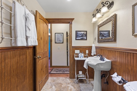 Downstairs bathroom for bedroom and living area