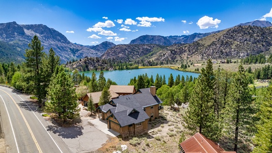 The Alpine Chalet loacted at the end of the June Lake Village