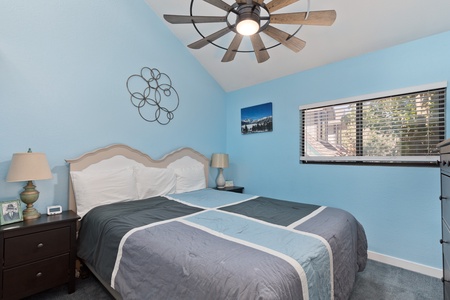 Primary room with king bed.