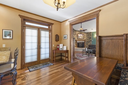 Deck area through French doors