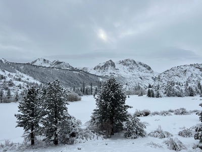 Interlaken view (Gull Lake freezes over in the winter)