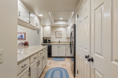 Laundry closet with washer and dryer