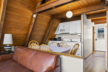Kitchen and dining area