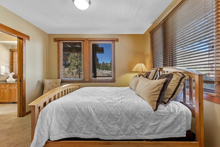 Primary bedroom with king bed