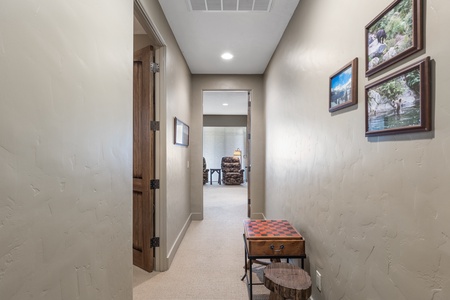 Hallway to primary room