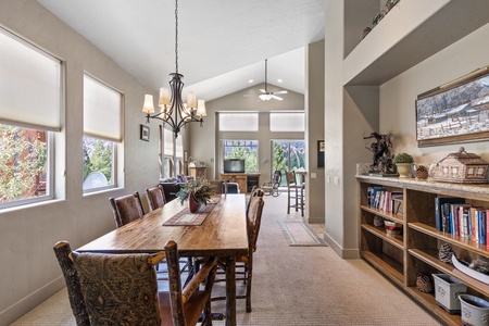 Dining room with seating for six