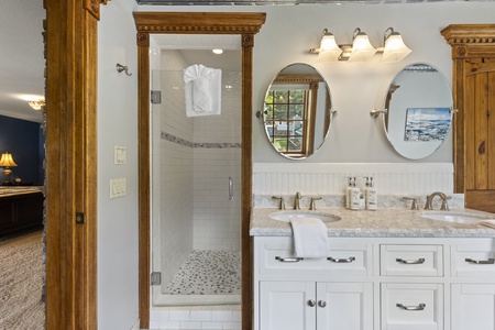 Tub and separate shower