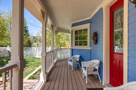 Front porch and seating area