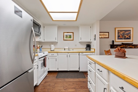 Fully stocked kitchen