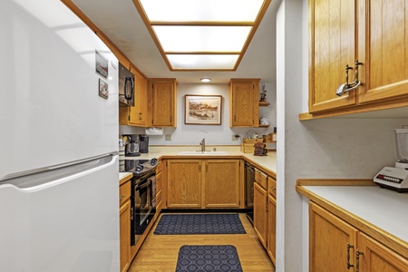 Fully stocked kitchen