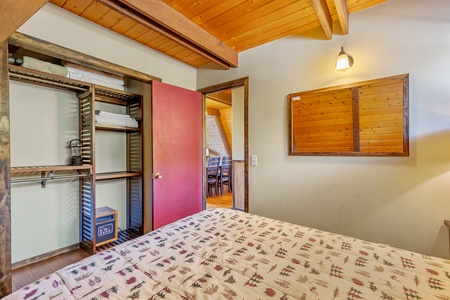 Closet in bedroom