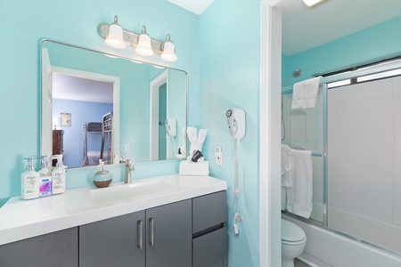 Bathroom attached to downstairs bethroom