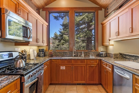 Fully stocked kitchen