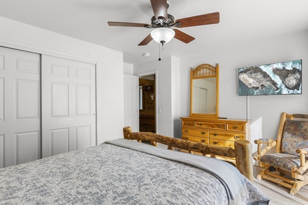 Upstairs bedroom on living area level