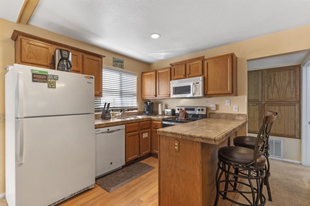 Fully stocked kitchen