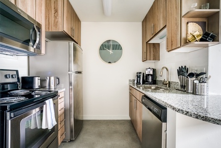 Make memorable meals in this well-appointed kitchen with modern amenities.