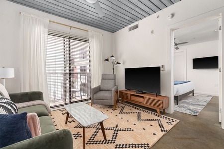 Relax and pamper yourself in this thoughtfully designed, stylish modern living space.
