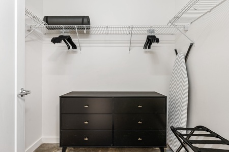 Find comfort in the roomy walk-in closet to keep everything organized.