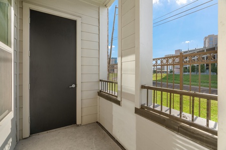 Delight in bayou vistas from your private balcony.