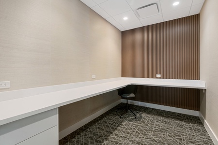 The clubhouse has study rooms and a conference room