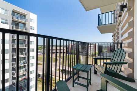 Marvel at the cityscape from your private balcony.