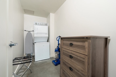 Organize your belongings with ease in the roomy walk-in closet.