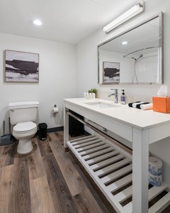 Fresh towels and toiletries for a worry-free stay.