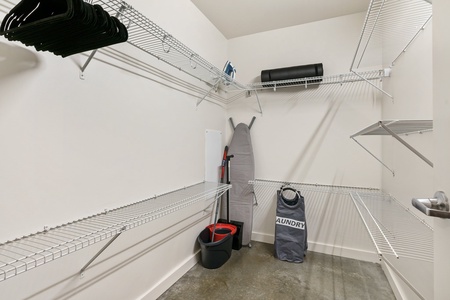 Experience the convenience of the spacious walk-in closet for staying organized.