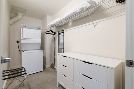 Settle in and stay organized with the roomy walk-in closet.
