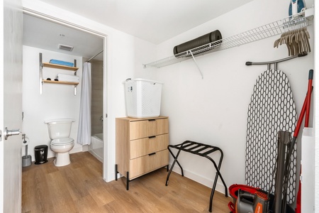 Unpack and stay organized with the spacious walk-in closet.