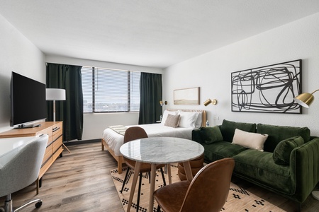 A cozy retreat for quiet meals and comfort.